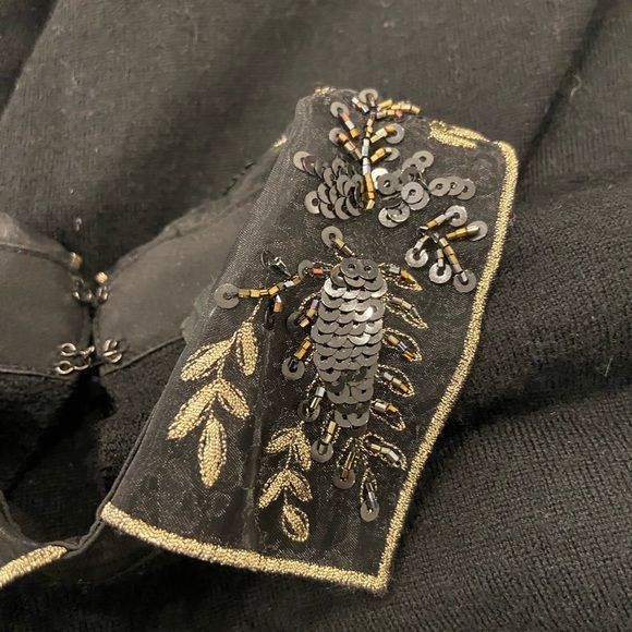 Club Monaco - Collared Sweater - Black - Size XS - Picture 3 of 6